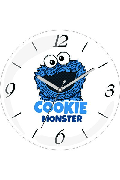 ART HEDİYE Ceas de perete din sticlă reală cu bombă în formă de monstru de pr...