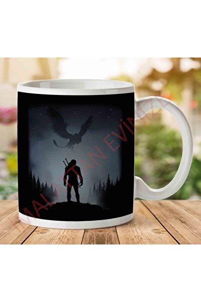 ART HEDİYE 1-2255 Witcher Wild Hunt Silhouette With Griffin Two Sided Printed...