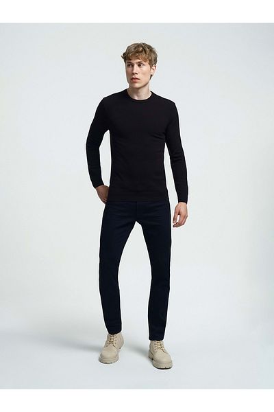 Loft LF2030179 Men's Regular Fit Sweater - BLACK - XXL - ST06896-51009