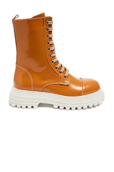 Bestello Γυναικείες μπότες με κορδόνια Thermo Sole Flat 101-22516-03