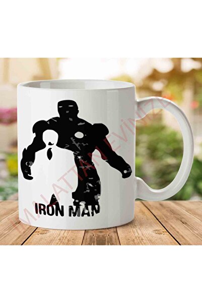 ART HEDİYE 1-1077 كوب آيرون مان مطبوع على الجانبين