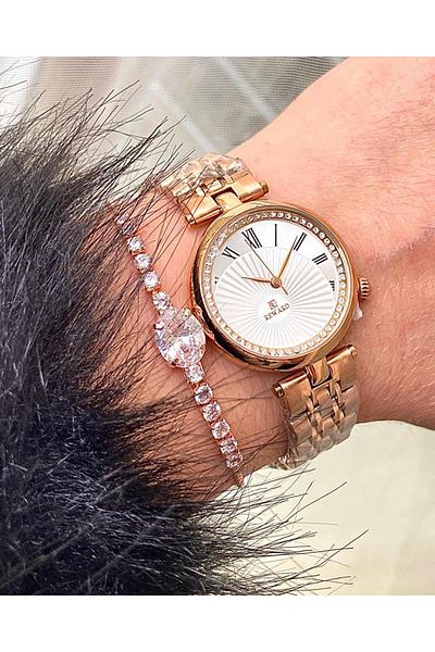 Reward Small Case Waterproof Steel Cord Women's Wristwatch - Bracelet