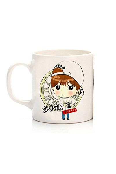 ART HEDİYE كوب K-Pop - BTS Suga مطبوع على الجانبين