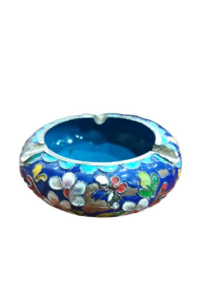 Dedemin Antikaları Antika Çin Cloısonne Mineli El İşi Küllük