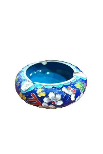 Dedemin Antikaları Antika Çin Cloısonne Mineli El İşi Küllük