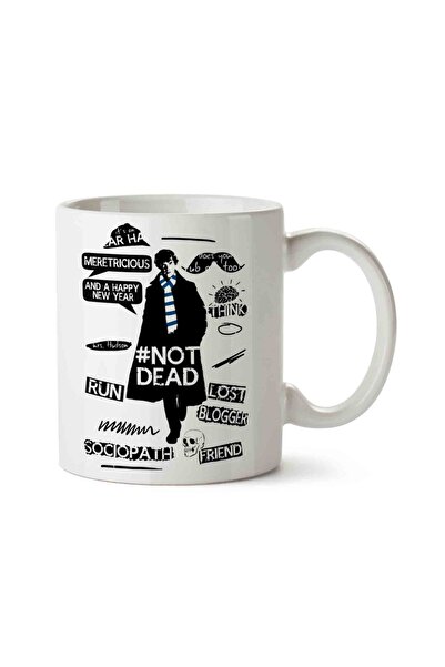 ART HEDİYE كوب شيرلوك هولمز 2 مطبوع على الجانبين