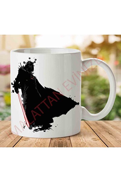 ART HEDİYE كوب دارث فيدر ستار وورز مطبوع على الجانبين