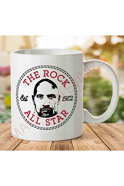 ART HEDİYE 1-1795 كوب دواين ذا روك جونسون أول ستار مطبوع على الجانبين