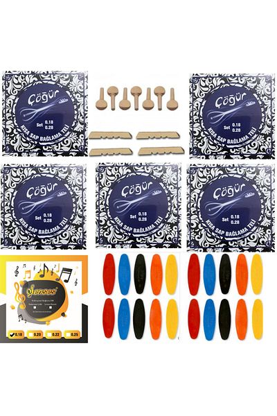 şenses müzik market Şenses Çöğür 0 18 Short Binding Tool Wire 6 Sets 7 Tree Auger Tezene 4 Sills