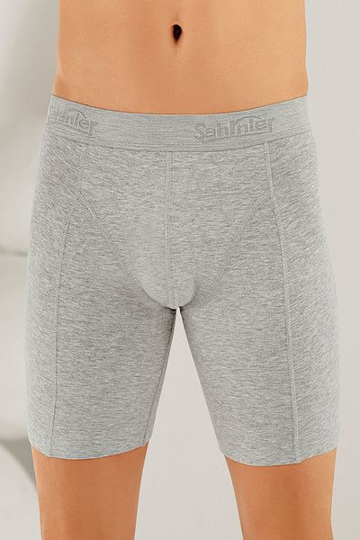 Şahinler Lycra Men's Gray Long Boxer Me114