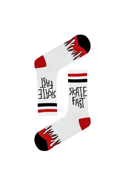 Shout Unisex Skate Fast Or Go Home Κάλτσα μονής μεγέθους