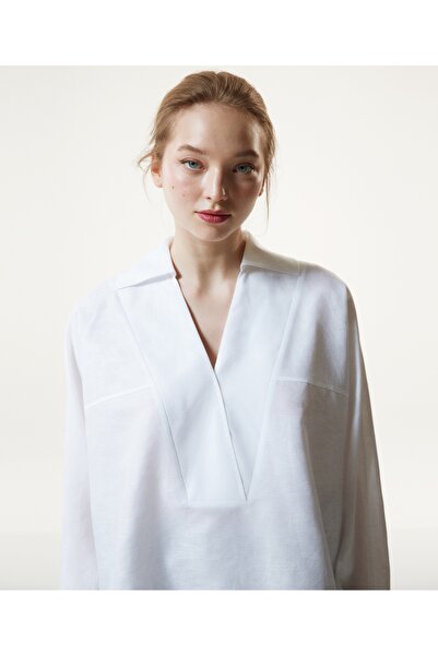 Machka Jakarlı Oversize Bluz