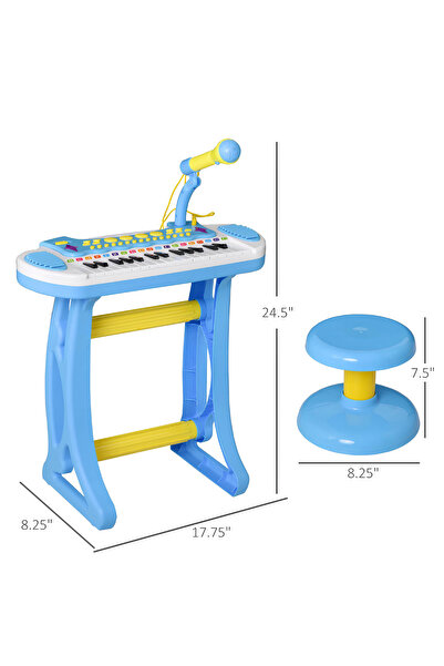 welcomein Oyuncak 31 Tuşlu Mikrofonlu Eğitici ve Eğlenceli Piyano