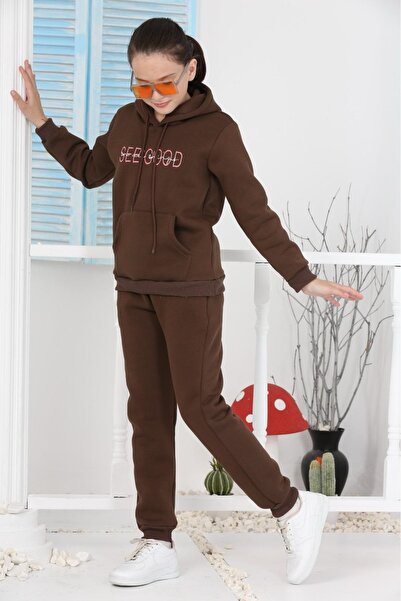 KMK Costum de iarnă de lux cu glugă cu glugă cu șnur cu 3 frânghii