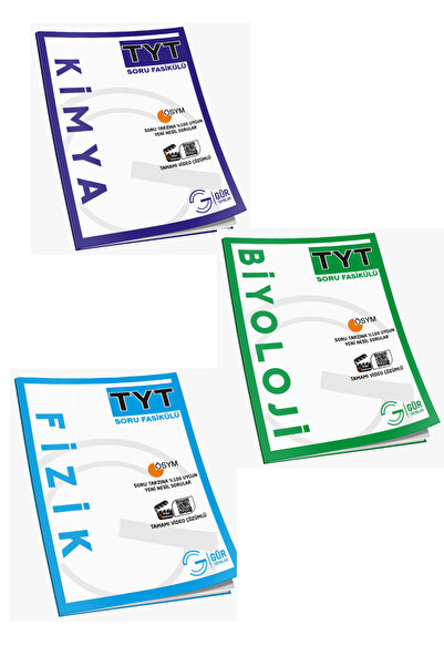 Gür Yayınları Fizik Kimya Biyoloji Soru Föy Seti 2025