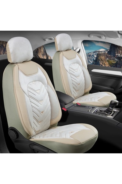 Generic Brand غطاء مقعد سيارة مخملي جلدي فاخر متوافق مع Opel Corsa C مجموعة أ...