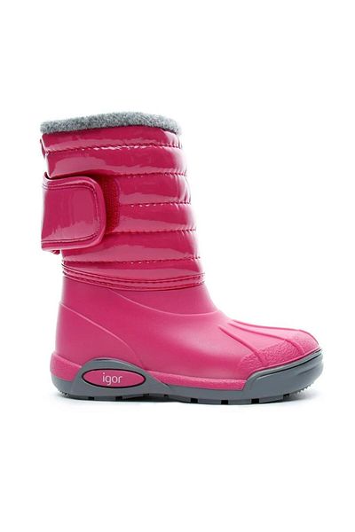 IGOR Topo Ski Charol Fucsia Παιδικές Γούνινες Φούξια Μπότες Anorak