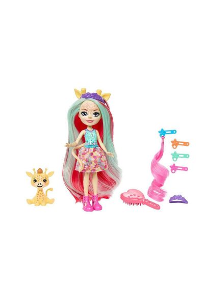 mattel HNV29 Enchantimals Glam Party Giraffe Gillian and Pawl