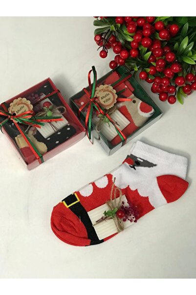 forevers Özel Kutusunda Hediyelik Yılbaşı Seti Çorap ve El Yapımı Sabun (2 Adet)