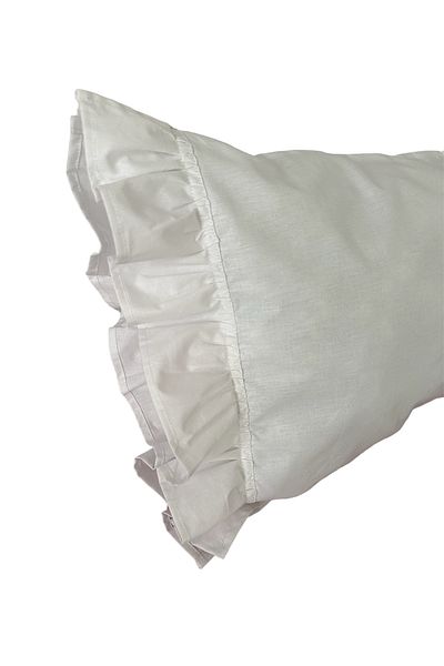 Your Angel Home Double Frilled 35'50 cm Pillow Case (2 Pieces)