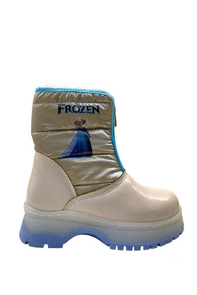 Frozen Tuğba Ortopedi 2114 Frozen Baby Girl White/Blue Luminous Boots