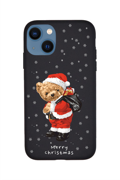 KaffCase حافظة هاتف آيفون 14 بلس لعيد الميلاد ورأس السنة الجديدة تيدي بير من ...