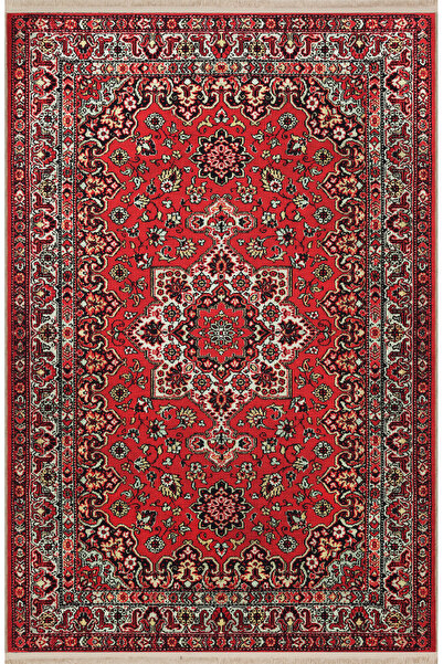 Rugs Modern Halı Bordo Temalı Geleneksel Motif Etnik Desenli Vintage Dekorati...