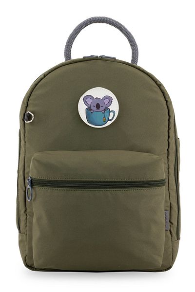 MUCCO Bobi Khaki Waterproof Bondit Fabric Large Volume Illustration Mother Baby Care Backpack