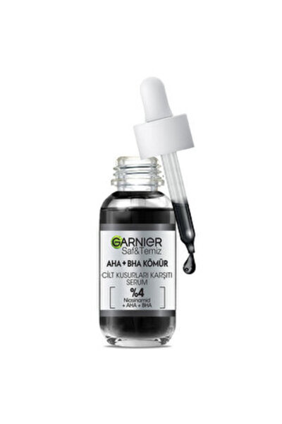 Garnier ( 3 ADET ) Garnier Siyah Serum Aha Bha Cilt Kusurları Karşıtı Peeling Etkili Serum 30 ml