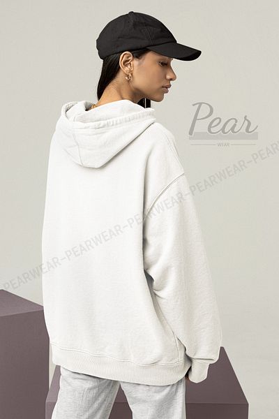 Pear Wear Supply Printed Γυναικεία φούτερ με κουκούλα με 3 νήματα Raster Oversize