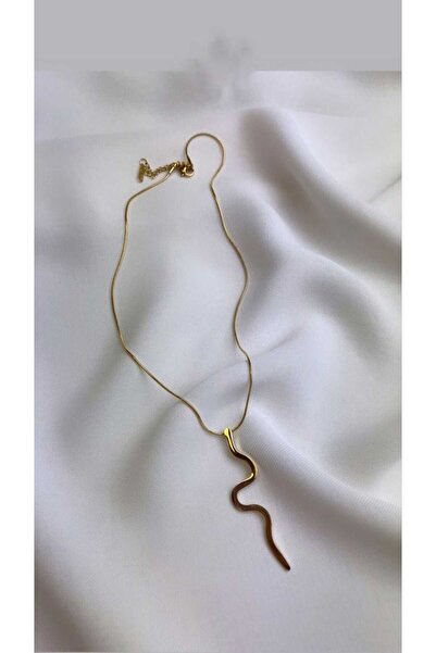 MAİS قلادة الثعبان الذهبية الفولاذية