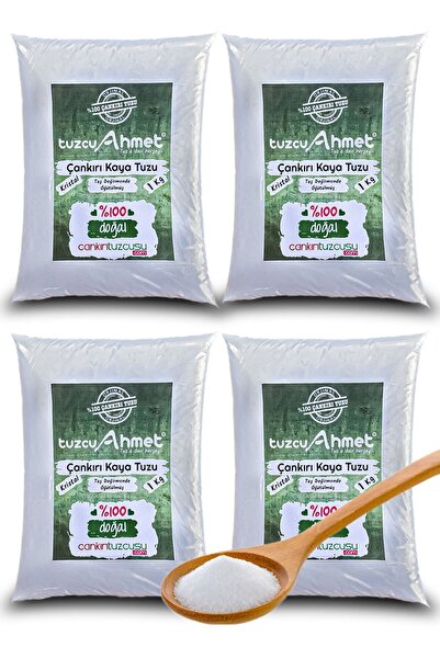 Tuzcu Ahmet 4 Kg Taş Değirmende Öğütülmüş Kristal Çankırı Kaya Tuzu