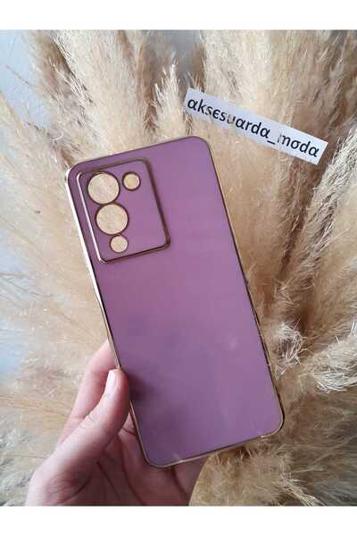 Aksesuarda Moda İNFİNİX NOTE 12 G96 Uyumlu Gold Detaylı Lazer Kesim Kılıf
