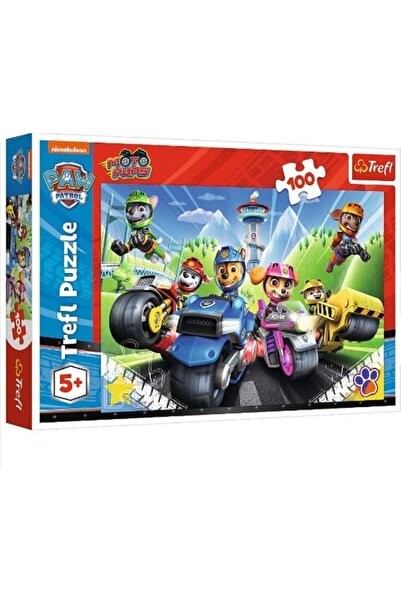 Kesman Kitap Trefl Paw Patrol Motosikletlerde 100 parça Puzzle/Yapboz