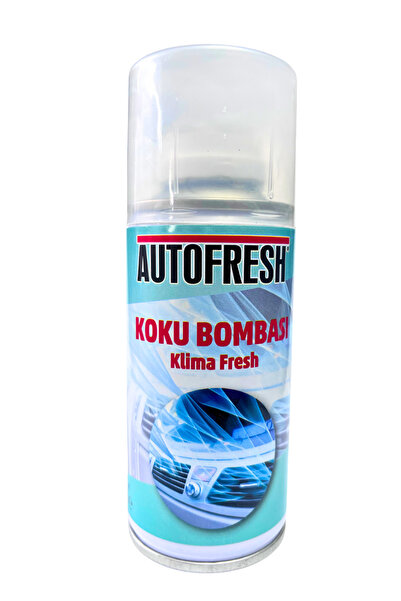 AutoFresh Koku Bombası Klima Fresh Klima Temizleyici Kötü Koku Giderici Sprey Amber Esanslı 150 ML