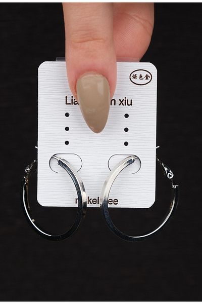 Jack Ferrero STEEL exclusive INVOICED EARRINGS WITH NON DISCOLOUR GUARANTEE