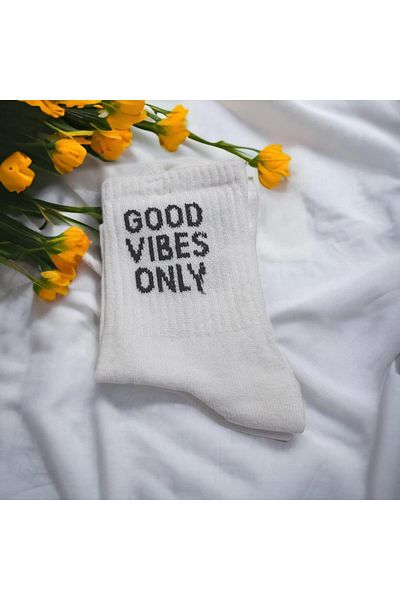 Touz College Patterned Slogan Socks