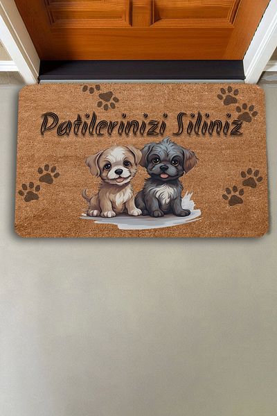 Valerine Life Cute Puppies Wipe Your Paws Door Mat 45x70cm