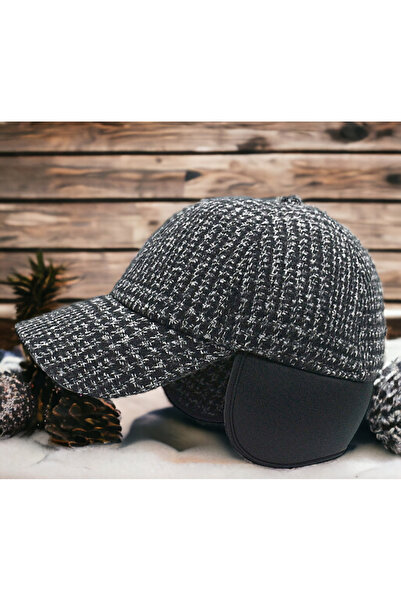 Shopiolog Unisex Yün Kışlık Kulaklı Kep Beyzbol Şapkası