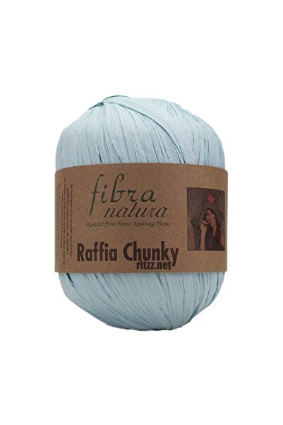 Fibra Natura Raffia Chunky 114-09 Albastru Gheață