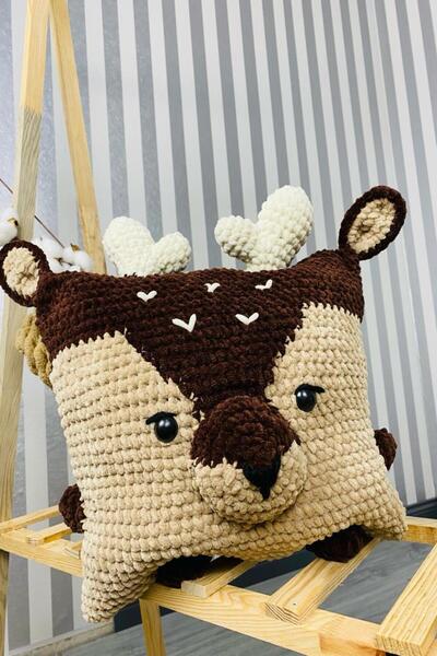 TUOBEBE DEERCĂ DE CRĂCIUN, PERNEA DECORATIVĂ DE CRĂCIUN CU DEERCĂ