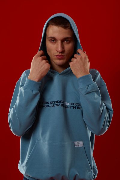 Focus Oversize Σετ φόρμας Focus Hooded Kangaroo Pocket Oversize Cuff Leg
