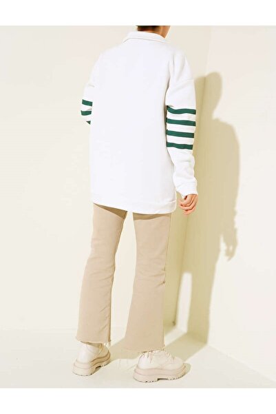 VOLT CLOTHİNG Women's Three Thread Collar Zipper Tunic