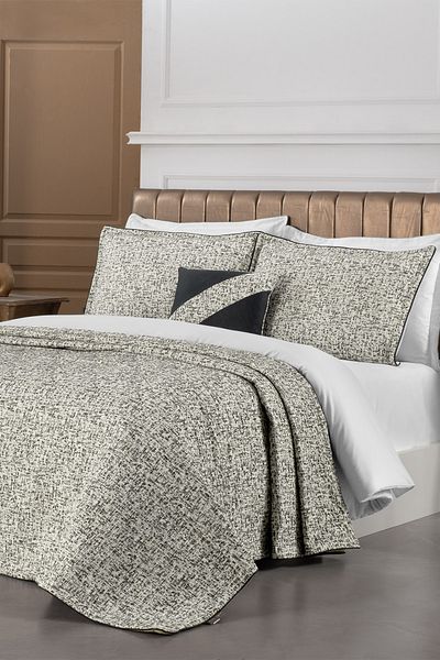 Sarev Calipso Beige Double Bedspread Set