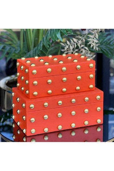 PELLE DESİGN 2-Piece leather decorative box