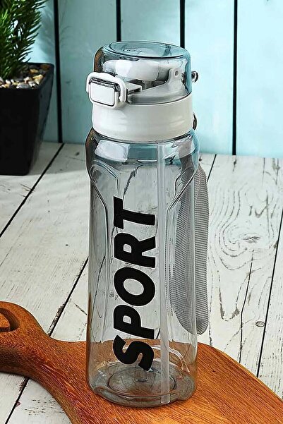 OPTİZON White Sport Athlete Student 700 ml Water Bottle Water Bottle 100% Leak Proof Lockable Drawstring Top Quality Bpa Free