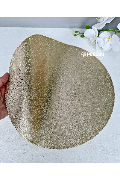 PEKİBU Lateks 6'lı Yuvarlak Supla Hasır Gold