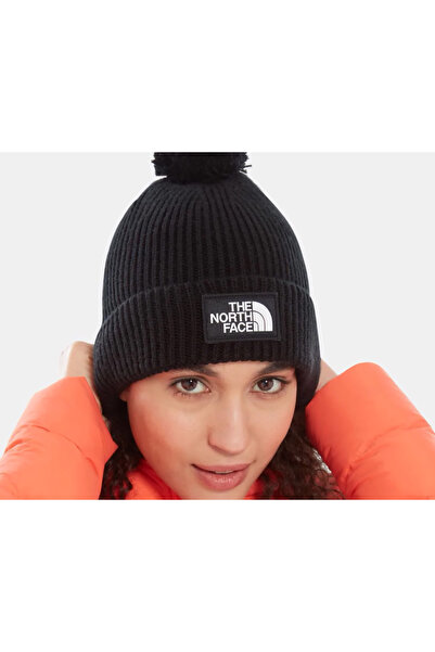 THE NORTH FACE Černá Tnf Logo Box Pom Beanie - Nf0A3Fn3Jk31