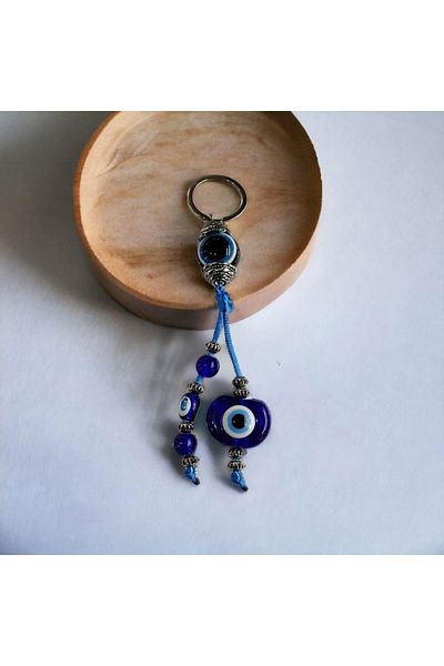Mixperi Eye Model Evil Eye Beaded Keychain Evil Eye Beaded Keychain in Gift Box