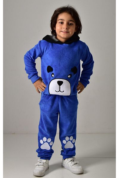 Banadamoda Children's Towel Fabric Embroidered Tracksuit Set